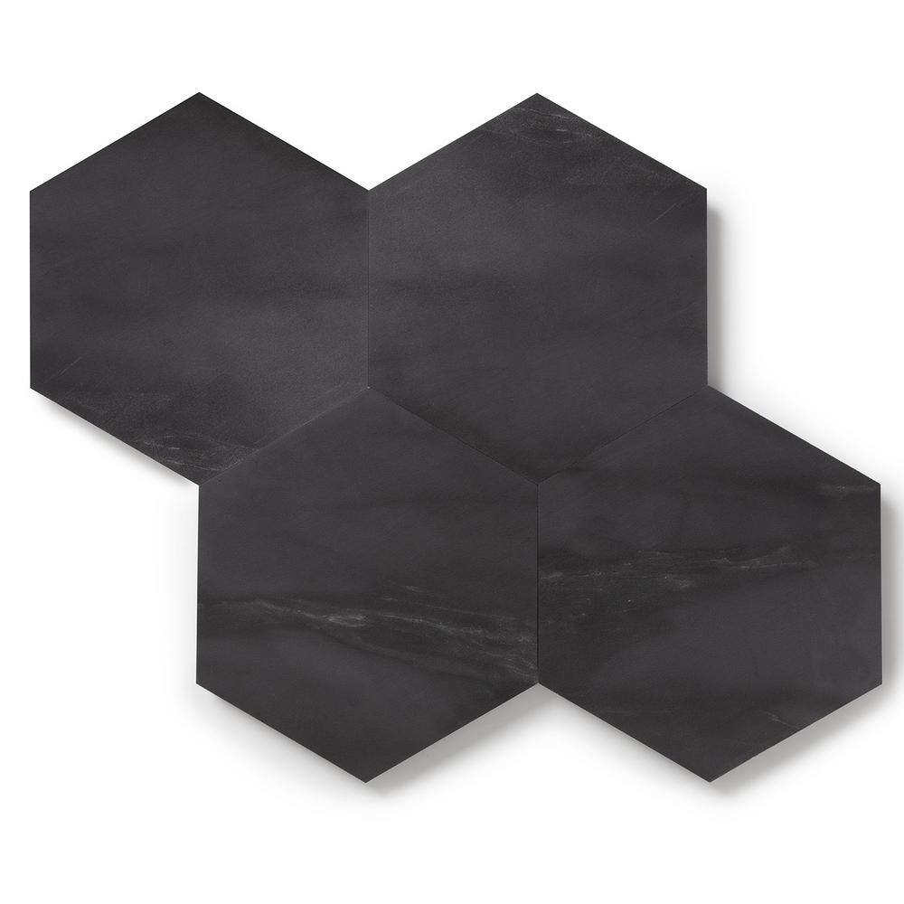 Lucida Surfaces MosaiCore Meteorite 28 MIL x 12 in. W x 10 in. L Glue Down Waterproof Vinyl Tile Flooring (12.3 sqftcase) SC-4157