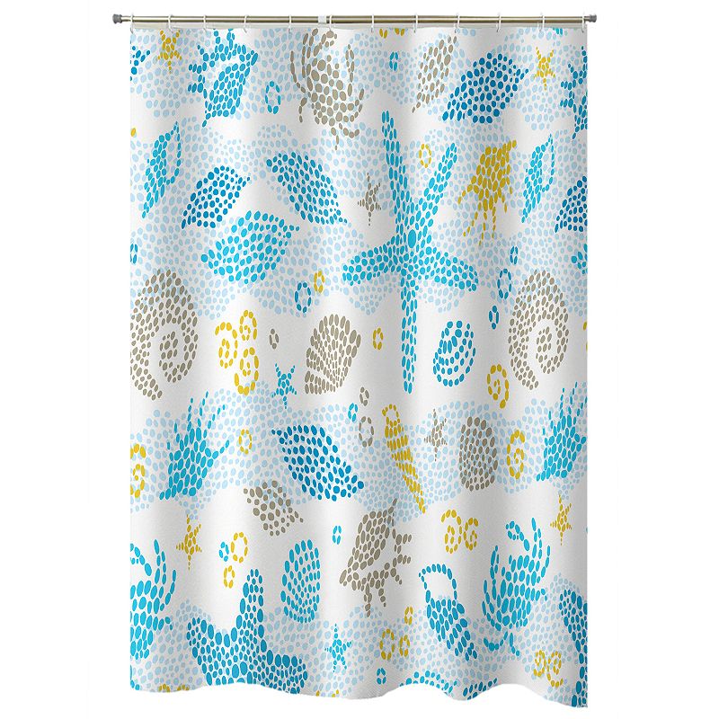 Popular Bath Water Stones Shower Curtain