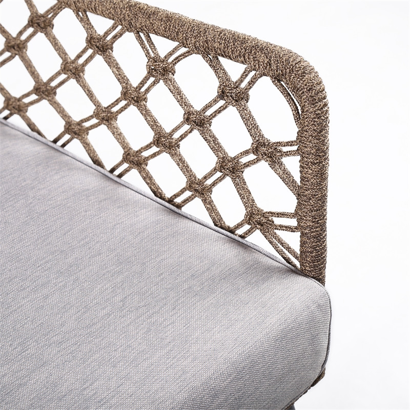 Armen Living Marco Modern Fabric/Steel Outdoor Lounge Chair in Gray   Beach Style   Outdoor Lounge Chairs   by Armen Living  Houzz