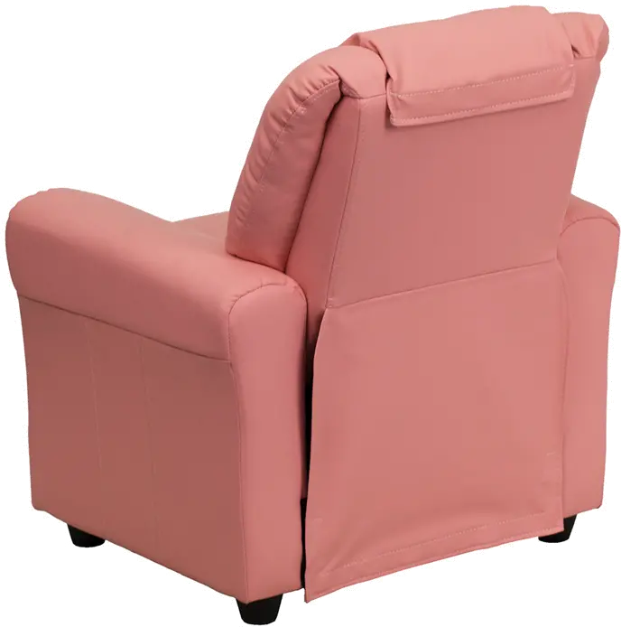 Mini Me Kids Pink Recliner with Cup Holder