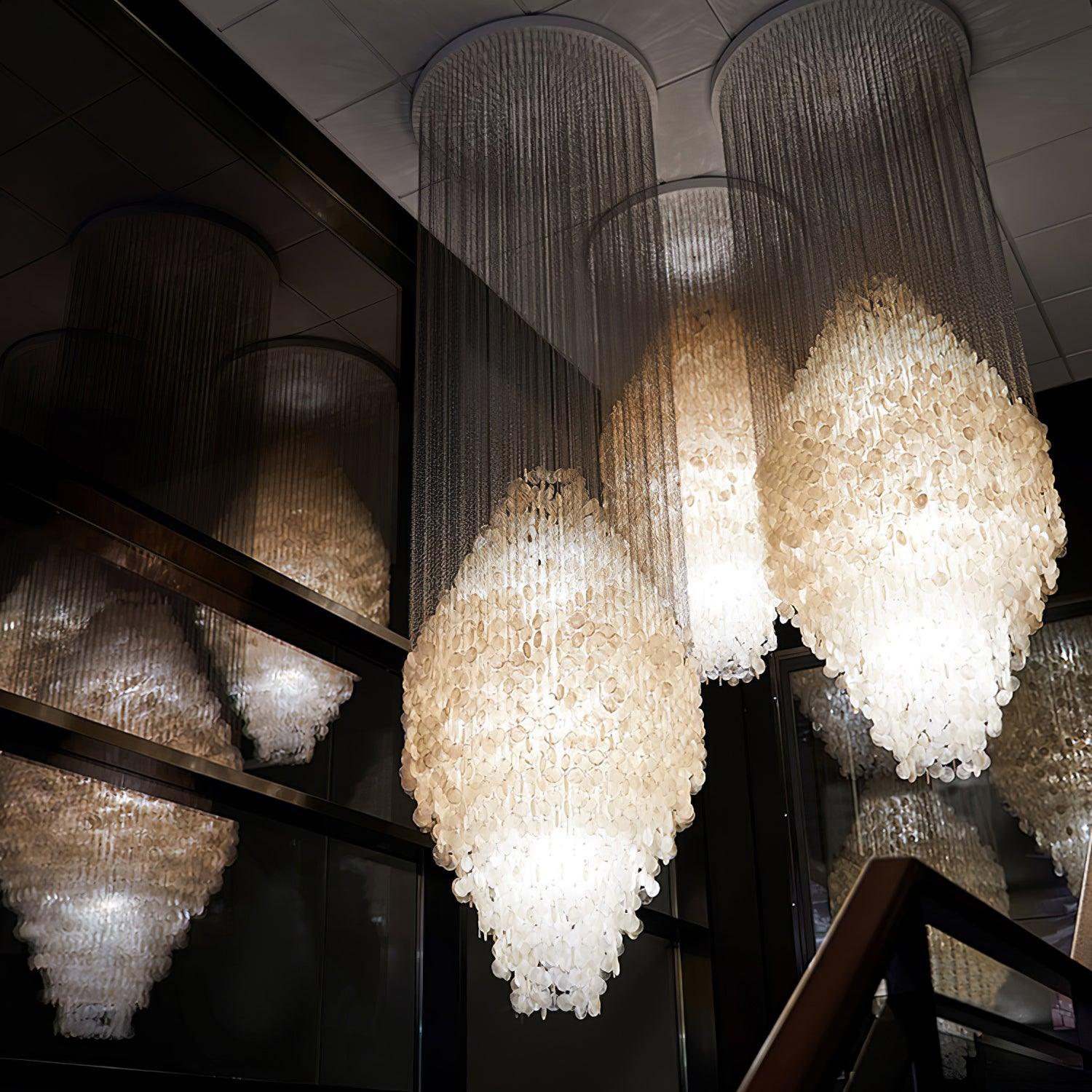 Shell Waterfall Chandelier