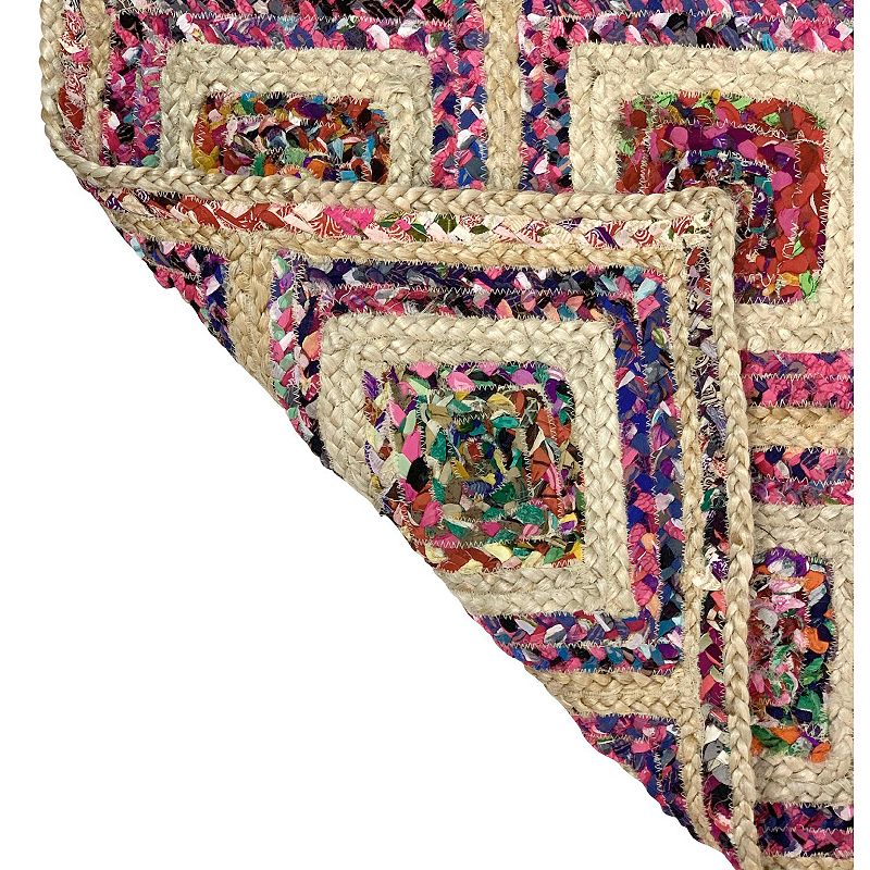 Better Trends Diamond Jute Reversible Rug