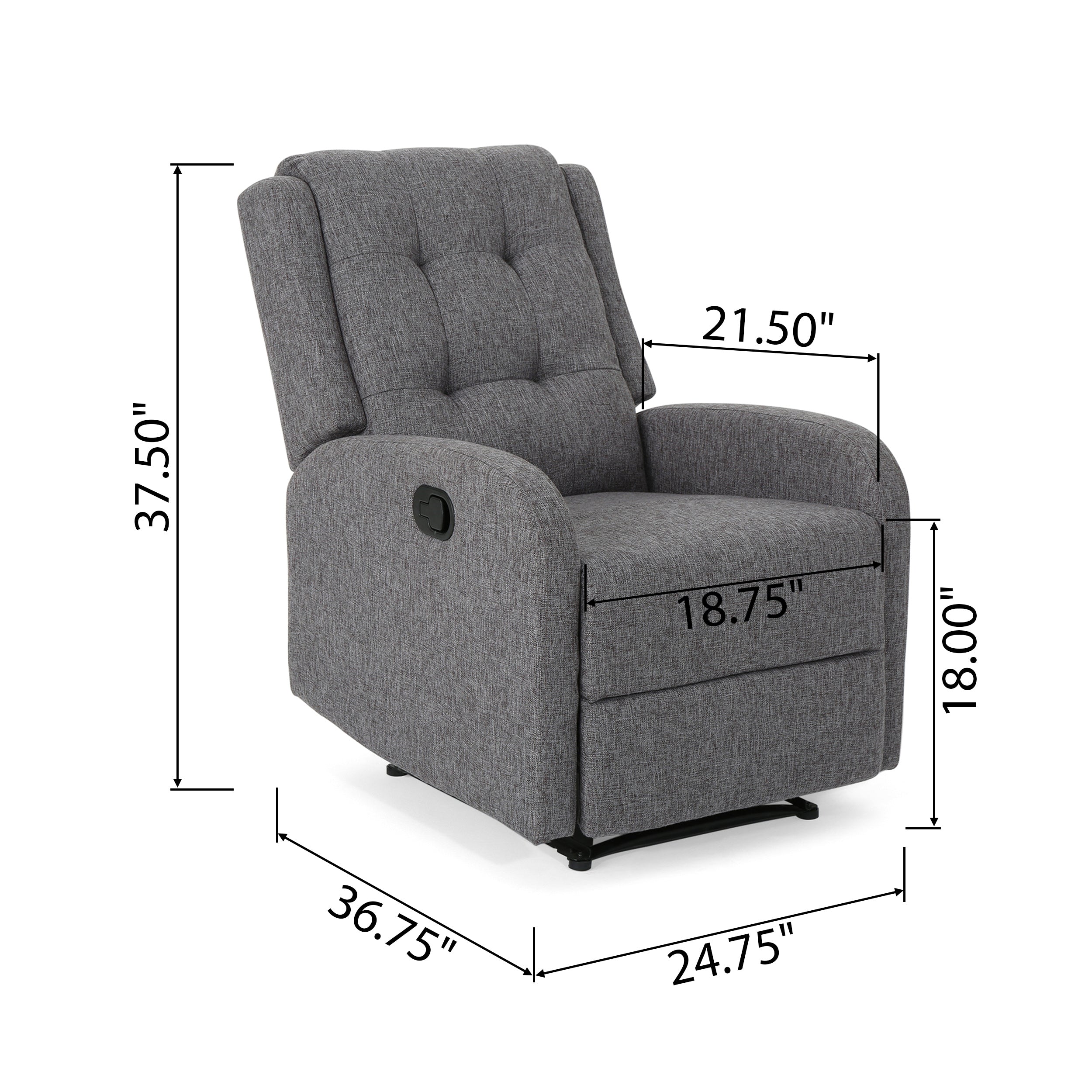 Smith Traditional Upholstered Recliner