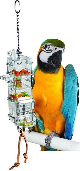 Caitec Featherland Paradise Tug 'N Slide Tower Bird Toy