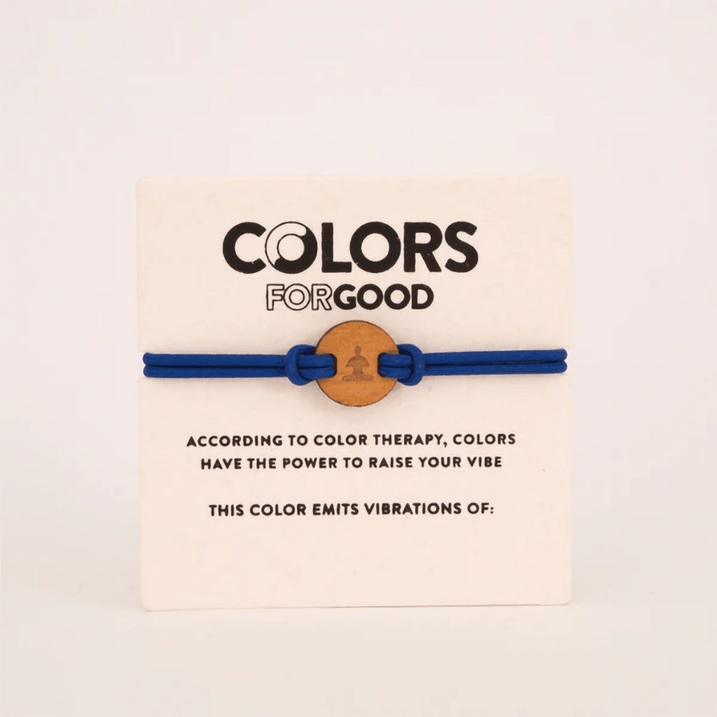 Colors For Good  Moods + Wood Charm Patience Bracelet