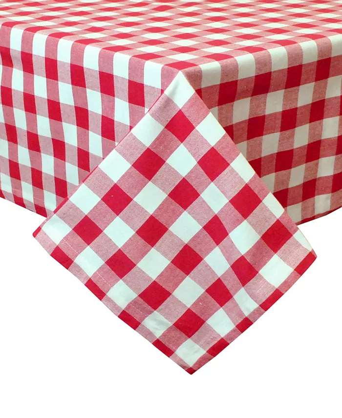 Design Imports Checkers Tablecloth 60 x 84