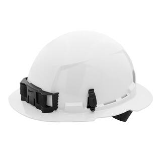 MW BOLT White Type 1 Class E Full Brim Non-Vented Hard Hat with 4 Point Ratcheting Suspension 48-73-1101