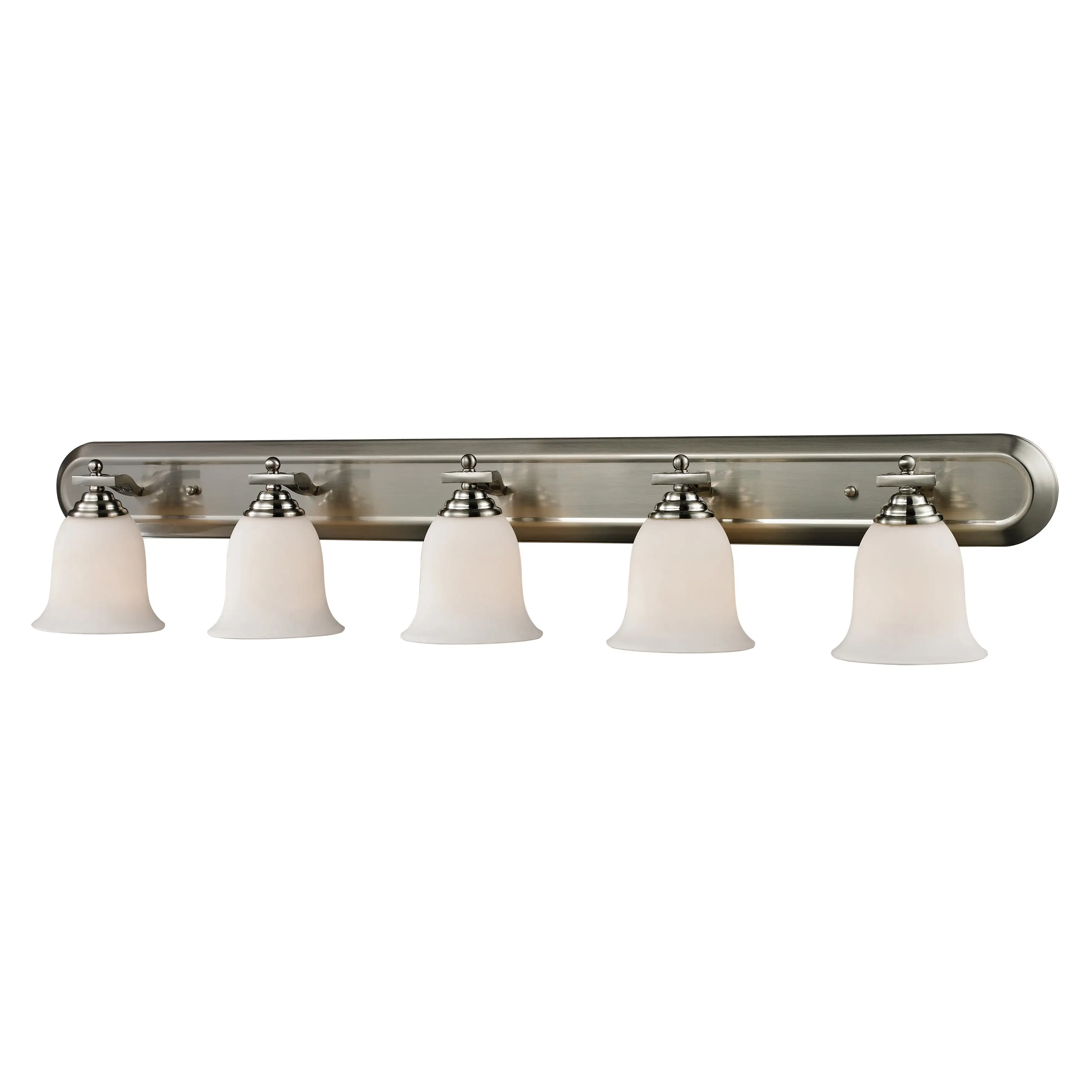 Lagoon Brushed Nickel 5-light Vanity