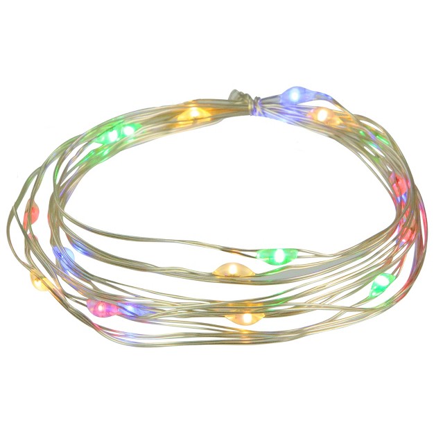 Northlight 20 count Multi color Led Micro Fairy Christmas Lights 6ft Copper Wire