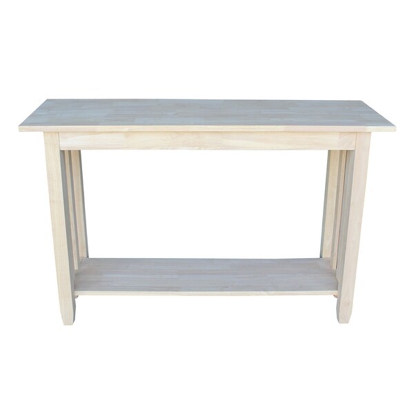 The Gray Barn Moonshine Unfinished Mission Console Table