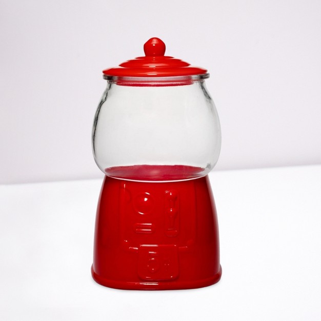 Amici Home Gumball Machine Shaped Glass Candy Jars Canister With Airtight Lids Perfect For Weddings Birthdays And Gift 42 Oz