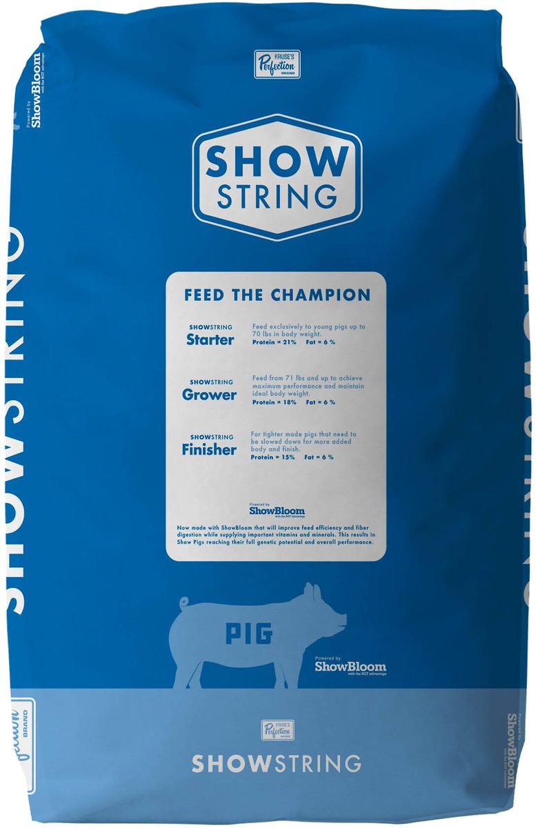 Show String Show Feed Starter 21% Pig Food， 50-lb bag