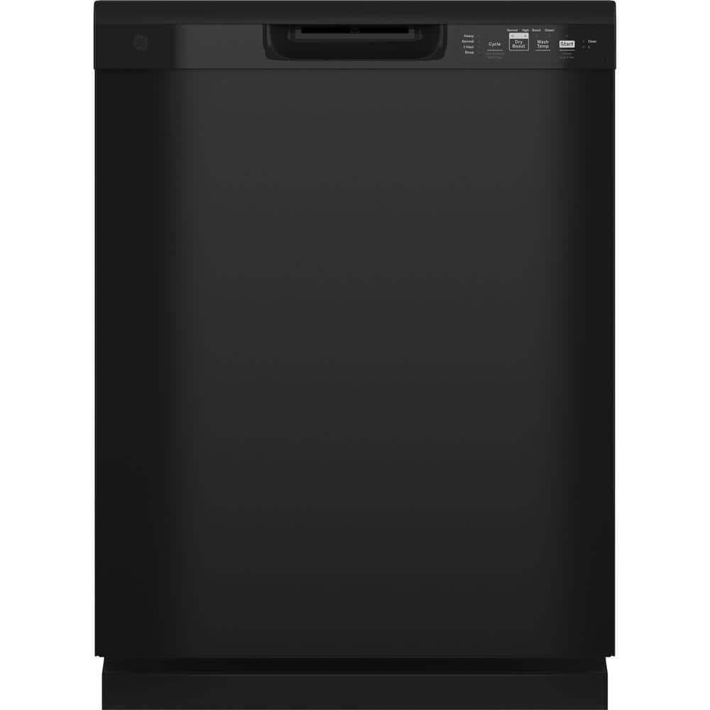 GE 24 in BuiltIn Tall Tub Front Control Black Dishwasher with Power Cord Dry Boost 59 dBA