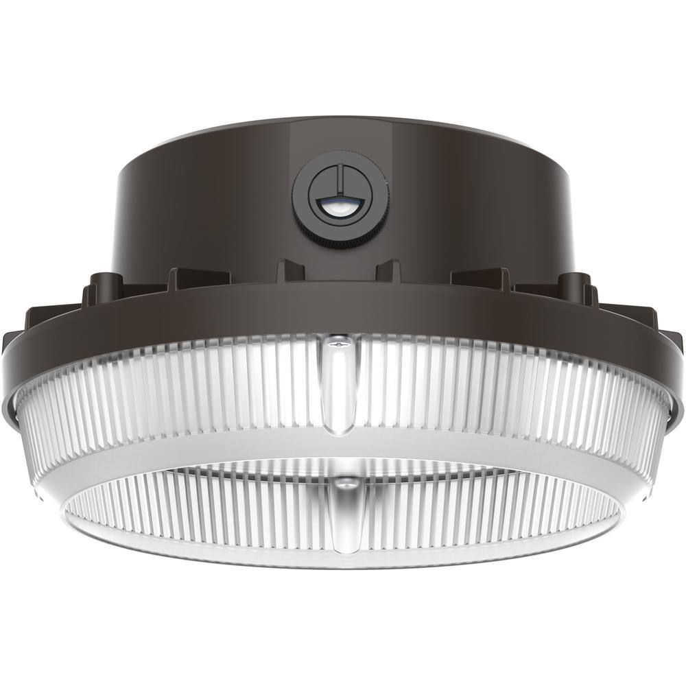 Lithonia Lighting Contractor Select BGS 100- Watt Equivalent Integrated LED Dark Bronze Area Light 4000K BGS P1 40K 120 PE DDB M2