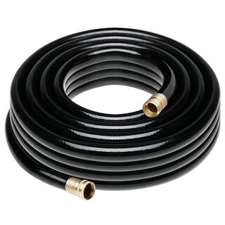 Worth Garden 34 in. x 50 ft. Medium Duty Black Vinyl Garden Hose H064A05