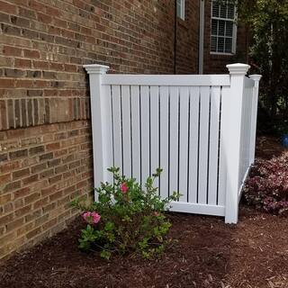 Weatherables Hanover 4 ft. H x 8 ft. W White Vinyl Pool Fence Panel PWPO-SP-4X8