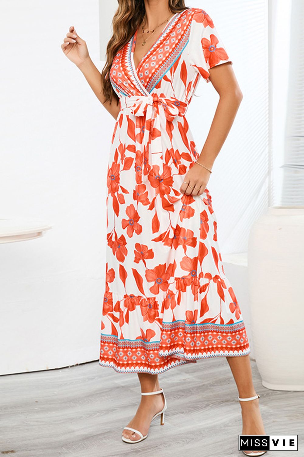 Bohemia Style Floral Maxi Dress