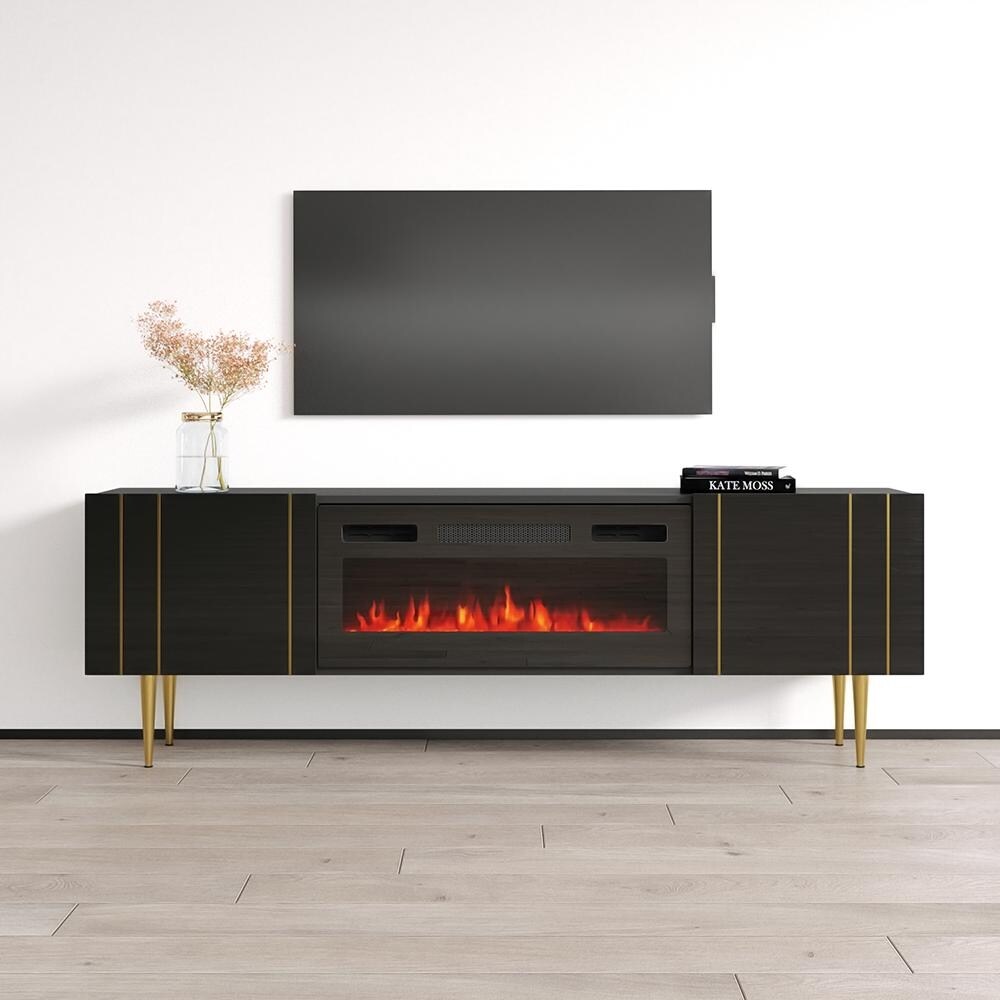 Nile BL EF Fireplace TV Stand