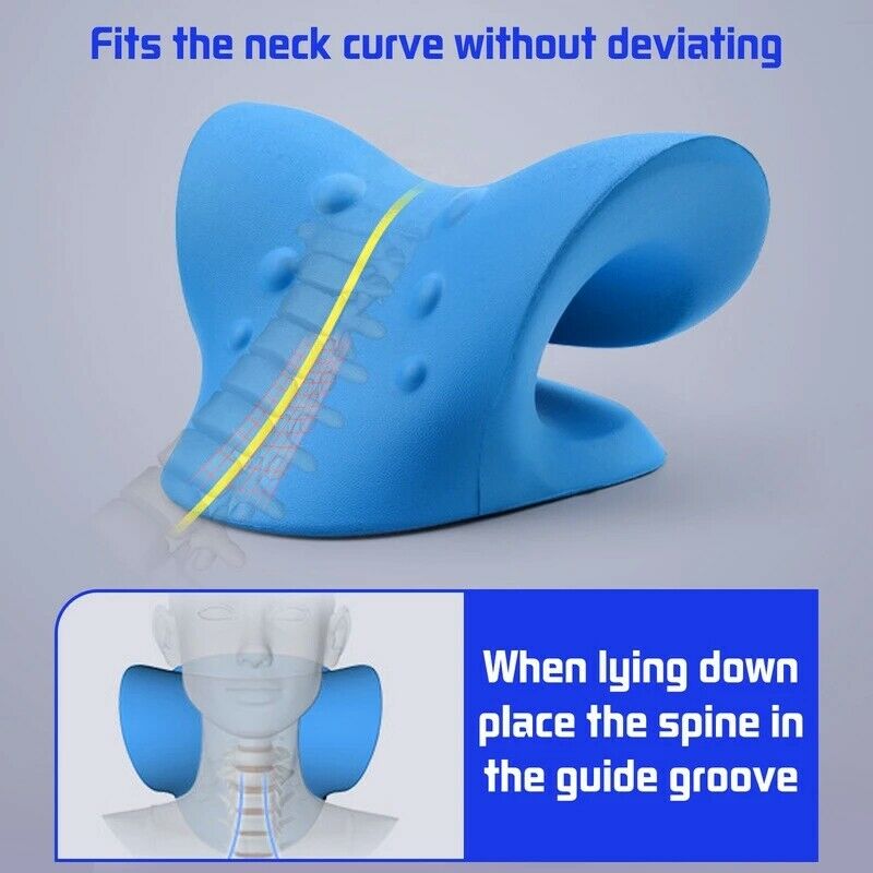 Risewill Chiropractic Pillow Cervical Traction Device for TMJ Pain Relief and Cervical Spine Alignment