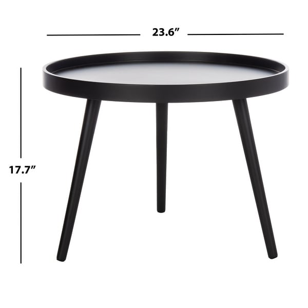 SAFAVIEH Fritz Round Tray Top Side Table - 23.6