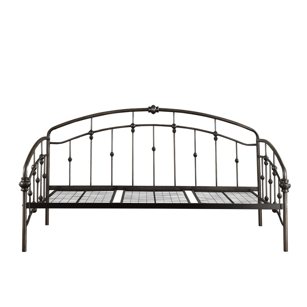 Lacey Round Curved Double Top Arches Victorian Iron Metal Daybed by iNSPIRE Q Classic