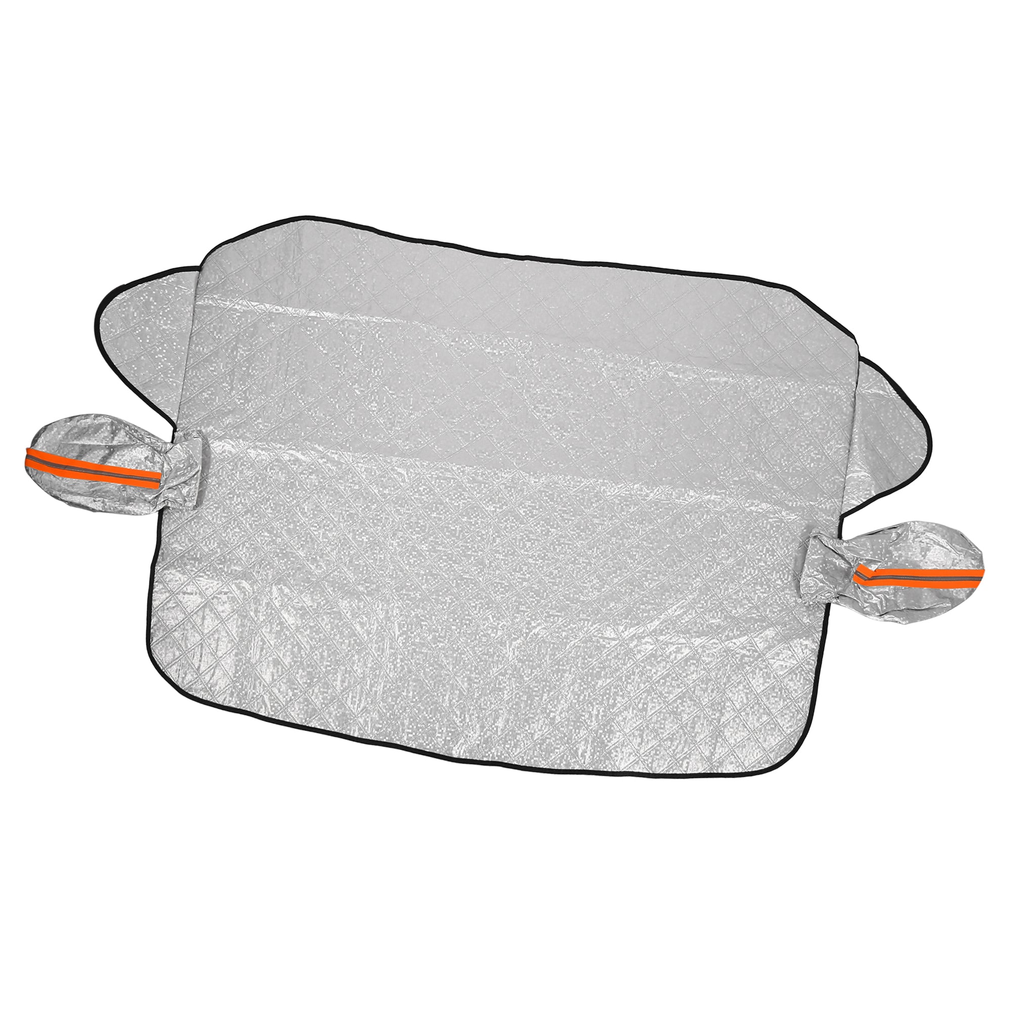 Windshield Ice Snow Cover Universal Waterproof Windproof 4 Layer with Reflective Strips Silver Tone for Cars SUVs