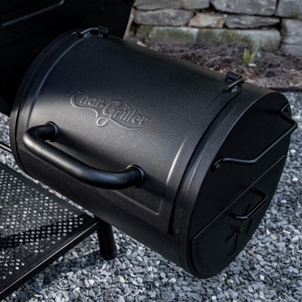 CharGriller Portable Charcoal Grill or Side Fire Box in Black