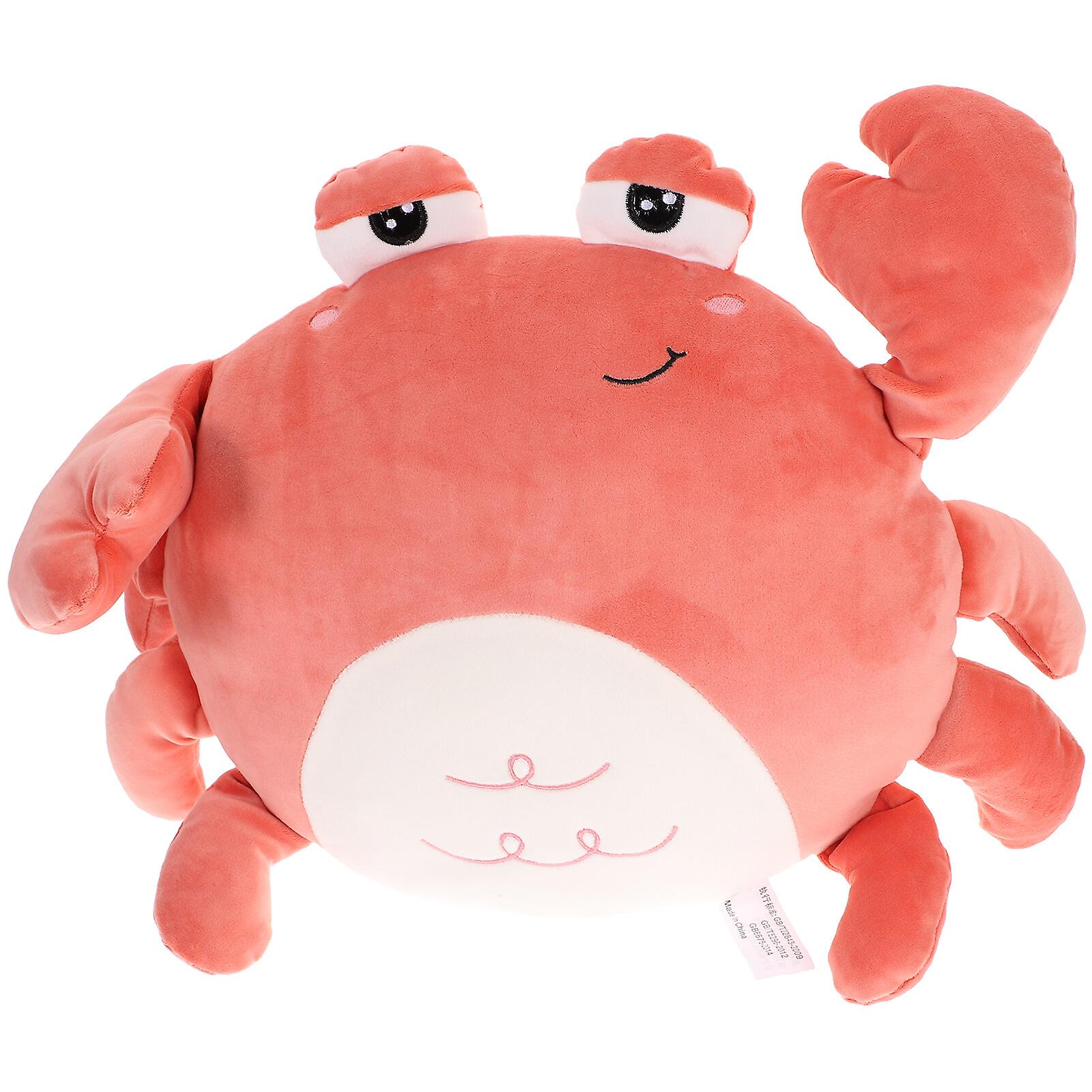 1pc Plush Doll Pillow Lovely Stuffed Toy Crab Doll Plaything Throw Pillow