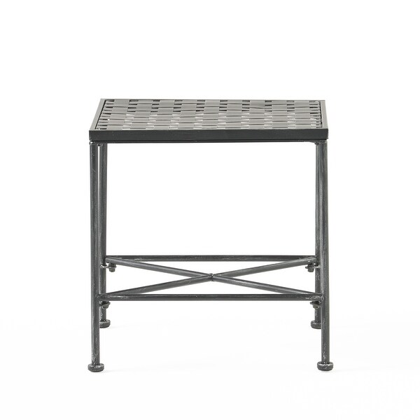 Iron End Table 18