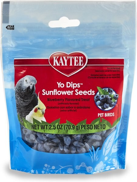 Kaytee Fiesta Blueberry Flavored Yogurt Dipped Sunflower Seeds Bird Treats