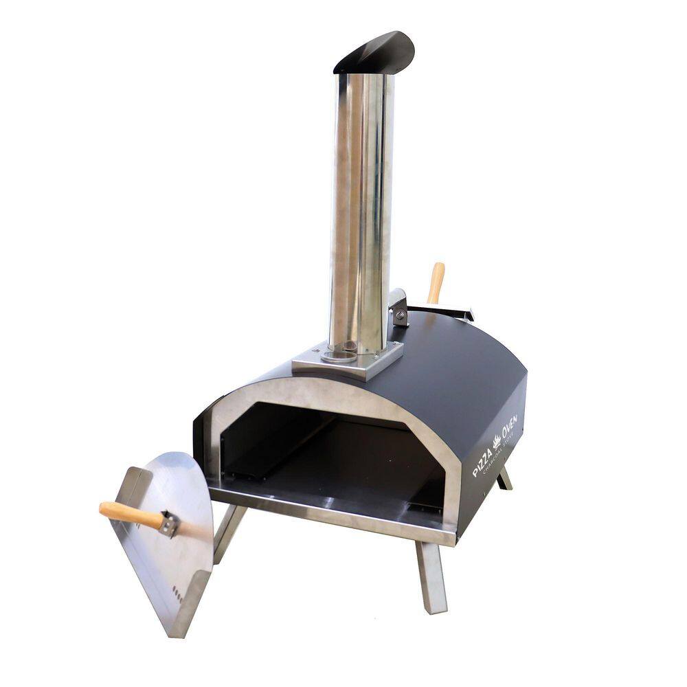 matrix decor 15.7 in. Wood Burning Stainless Steel Portable Outdoor Pizza Oven with Complete Accessories for Outdoor Cooking MD-BQ62816415