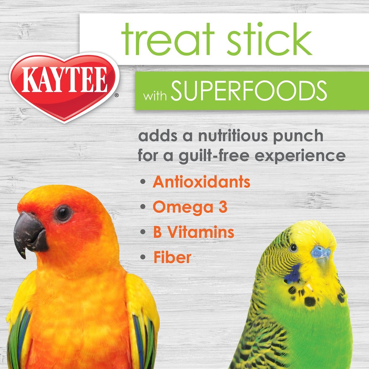 Kaytee Avian Superfood Treat Stick Flax Bird Treat， 5.5-oz bag