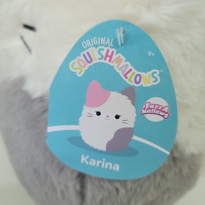 Squishmallows Official Kellytoys Plush 12 Inch Karina the Cat Fuzz-A-Mallow Super Soft Animal Plush Stuffed Toy