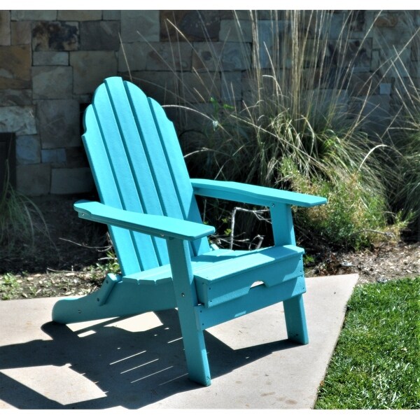 New Tradition Folding Adirondack Chair by ResinTeak