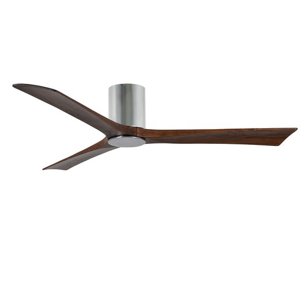 Matthews Fan Irene 3-blade 60-inch Polished Chrome Hugger Paddle Fan with Light Kit - Polished Chrome