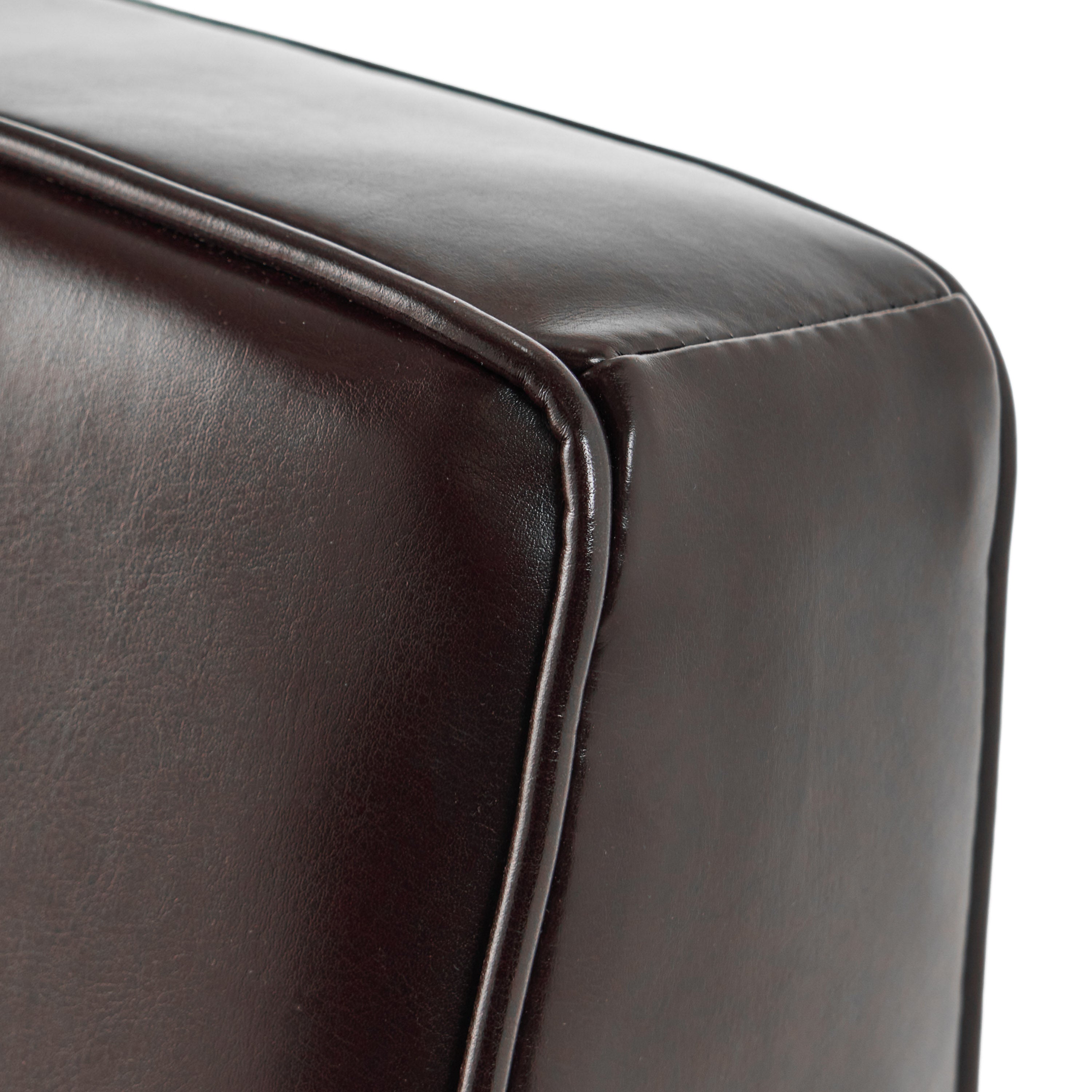 Barzini Brown Leather Club Chair