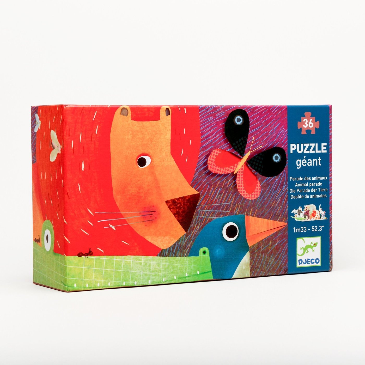 36 Piece Giant Floor Puzzle - Animal Parade by Djeco