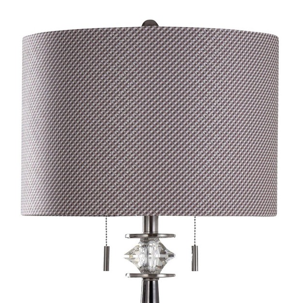 Gemma Transitional Metal Tapered Column Table Lamp Black Stylecraft