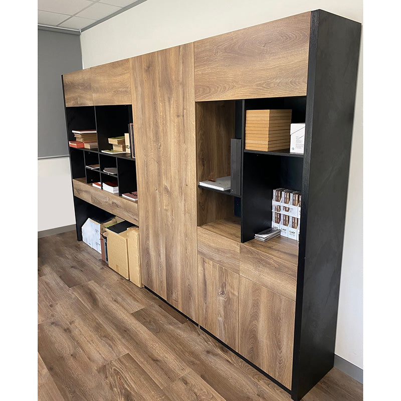 EASTON Display Unit 3.2M - Warm Oak & Black