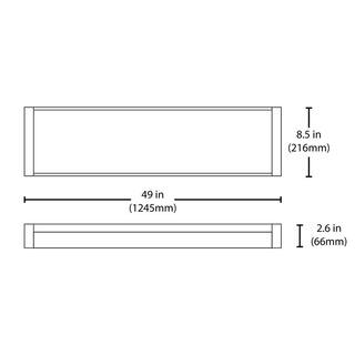 NICOR ACW 120-Watt Equivalent White Integrated LED Wraparound Ceiling Light Fixture 5000K ACW-20-4S-50K