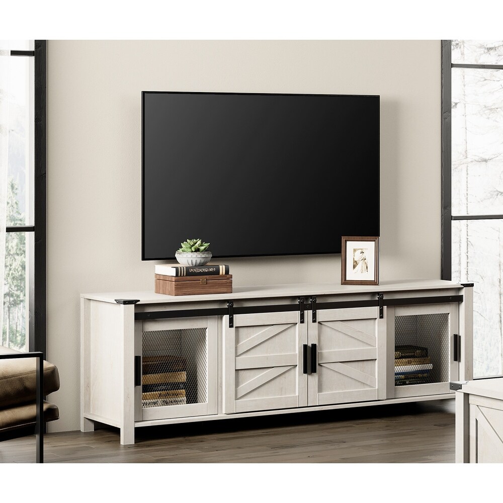 Sliding Barn Door TV Stand Cabinet  Entertainment Center for 75\