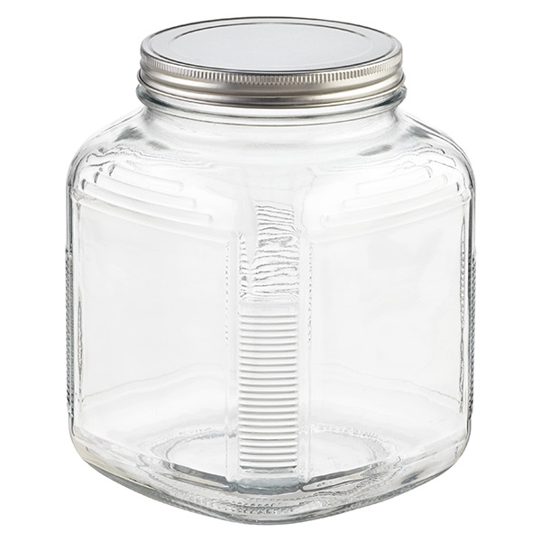 Anchor Hocking Glass Cracker Jars with Aluminum Lids