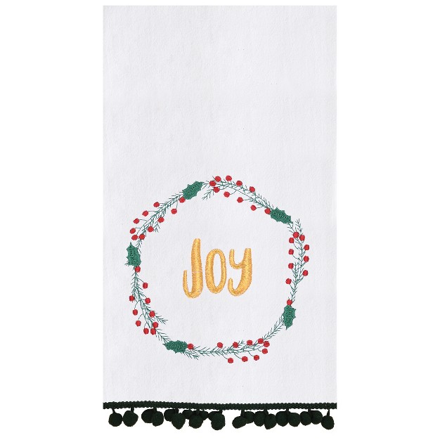 C amp f Home Joy Holly Ring Flour Sack Cotton Kitchen Towel