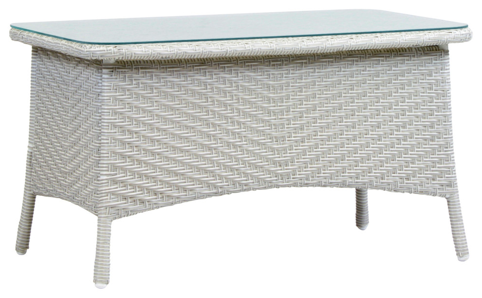 Bahia Rustic White Coffee Table   Contemporary   Outdoor Coffee Tables   by South Sea Outdoor Living  Houzz