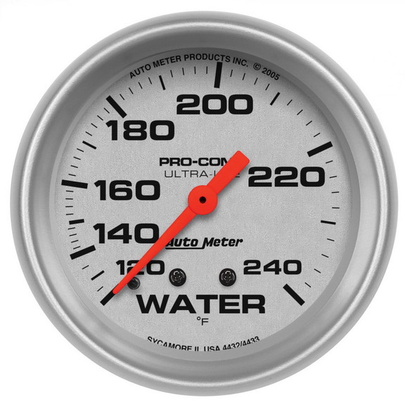 Auto Meter 4432 Ultra Water Temp.140 240F