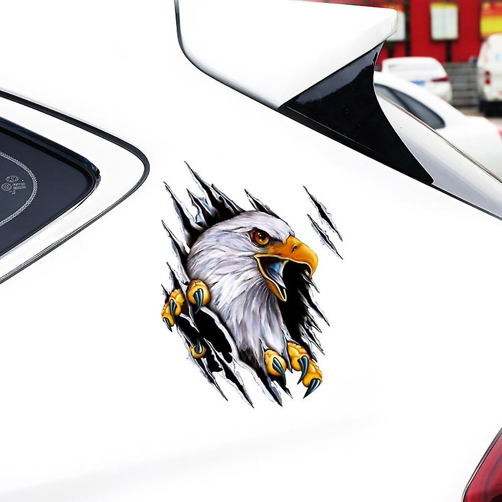 3d Car Decorative Sticker Creative Broken Eagle Adhesive Vinyl Decal Trim Auto Vehicle Scratch Cover Styling Accessory Right