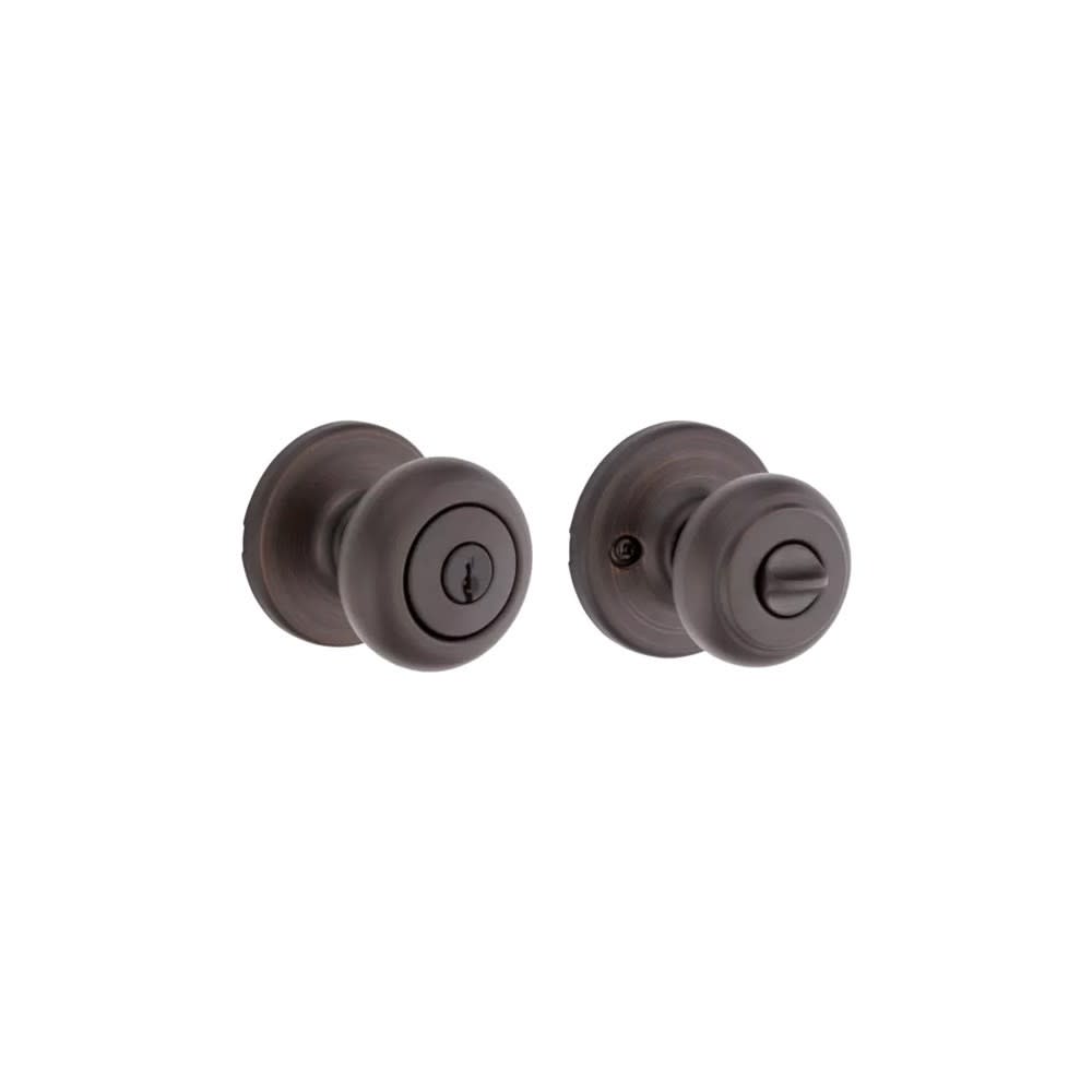 Venetian Bronze Security Keyed Entry Exterior Cove Lockset Knob