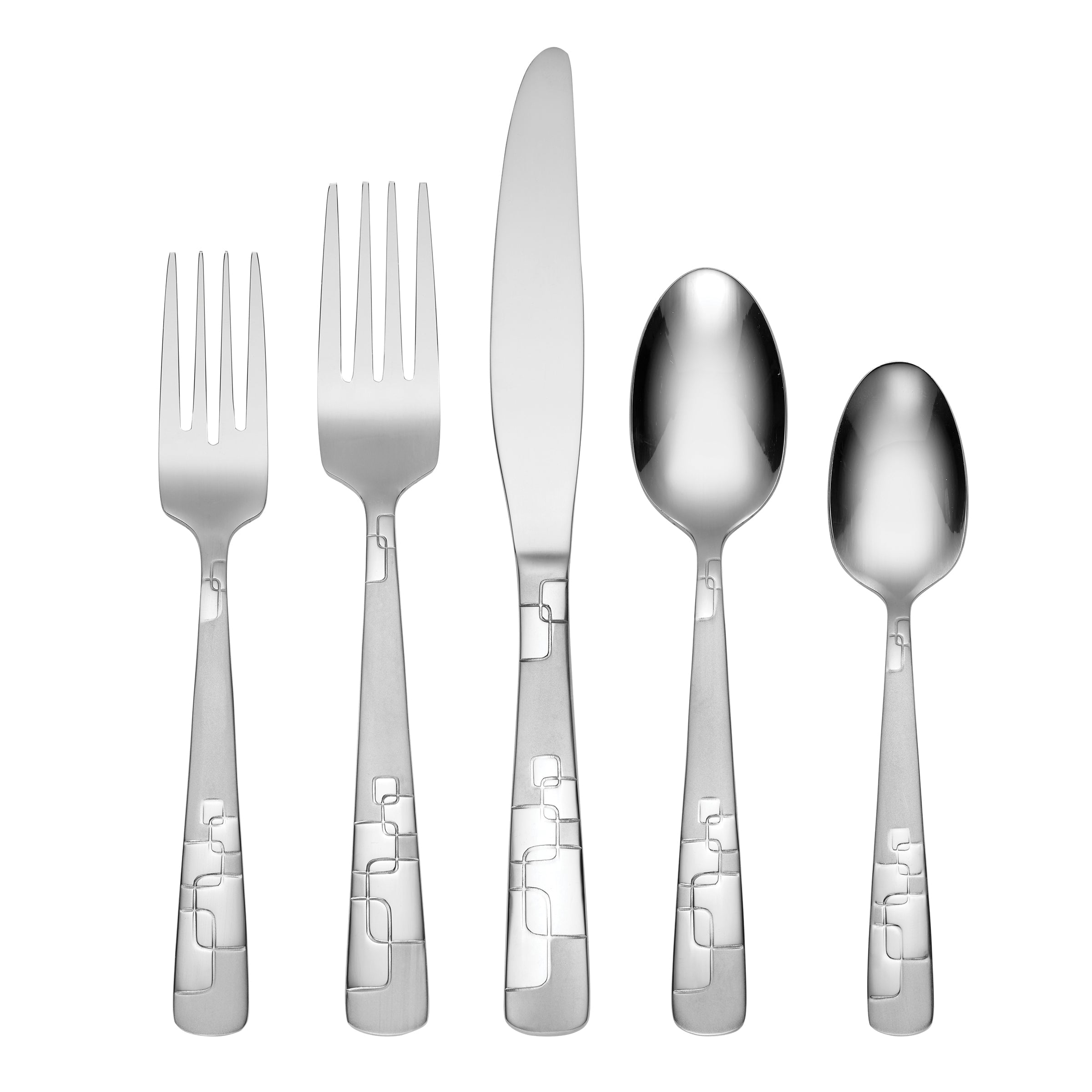 Quadratic 20 Piece Everyday Flatware Set