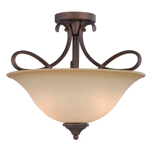 Hardware House Bennington 3-Light Semi-Flush Ceiling Fixture  Finish: Antique Bronze