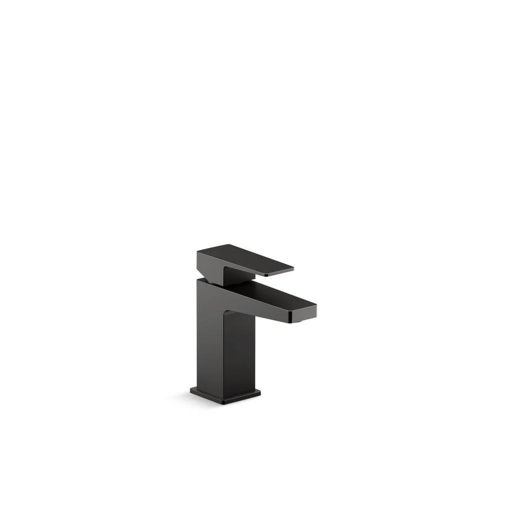 KOHLER Honesty Single Hole Single-Handle Bathroom Faucet in Matte Black K-99760-4-BL